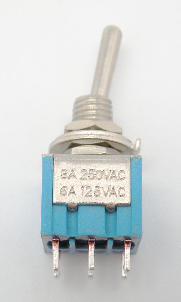 [1121EELG] INTERRUPTOR MINI 6P. (DPDT) ON-ON, 120V. 5A (250V. 2A)