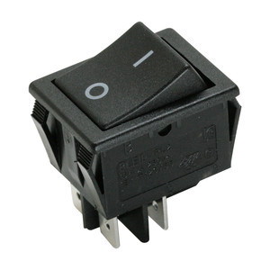 [11405PNEDH] Interruptor bipolar pulsador 16A/250V Faston Color negro. Electro DH Mod. 11.405.P/N