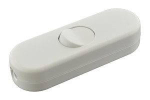 [11562BEDH] Interruptor bipolar pasante de 10A de color blanco, contactos de plata Electro DH Mod. 11.562/B