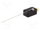 Microinterruptor con varilla 10mm 5A 250VAC Crouzet. Mod. 83137004 / 831370-I-W3