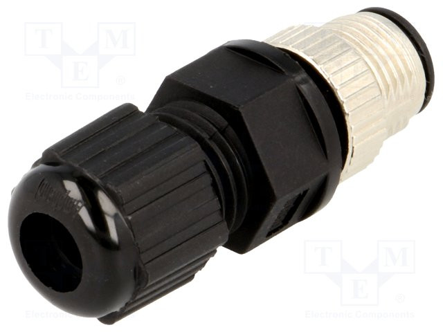 Enchufe M12 PIN:4 macho código A-DeviceNet / CANopen IP68. Mod. 12-04BMMA-SL8001