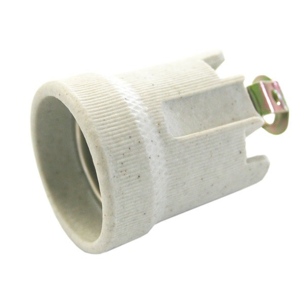 Portalámparas cerámico E-27 de 4A-250V Electro DH. Con soporte M10 Mod 002200730