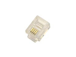 CONECTOR TELEFONICO MODULAR AEREO MACHO 6P4C - RJ11 MOD. 1290/4