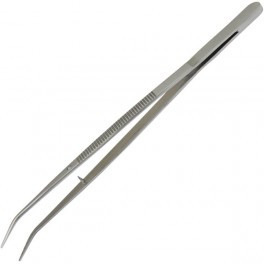 [15006DIS] Pinza Dismoer Curva Grabada Inoxidable. Mod. 15006