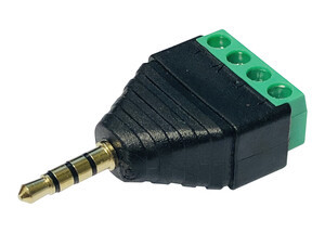 [15310EDH] Conector macho audio stereo 3.5mm 4 ctos. Mod. 15.310