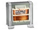 Transformador 230VAC salida simétrica 2x12V 0.5A. Mod. TS12/005