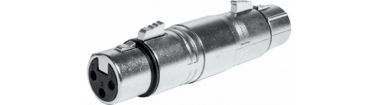 Adaptador XLR Hembra 3 Pins a XLR Hembra 3 Pins. Mod. 10240FF