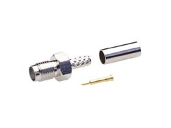 Conector SMA Hembra Inverso (RP) Crimp RG-58. Aislante Teflón. . Mod. 1612/58