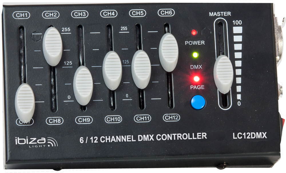 [162320CAL] CONTROLADOR DMX DE 12 CANALES IBIZA LIGHT. MOD. LC12DMX