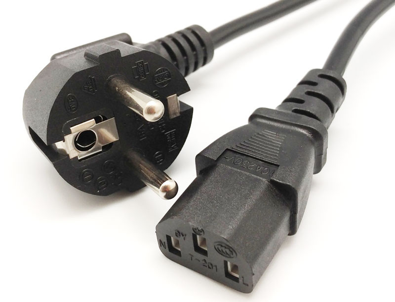[1735E] Cable schuko a C13 hembra 1.8mts 1735E