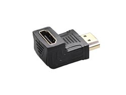 [1880AVA] Adaptador HDMI macho-hembra acodado 90º vertical abajo 19P tipo A. Mod CON148