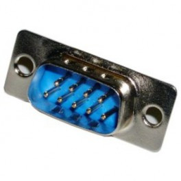 CONECTOR SUB-D MACHO - 9 CONTACTOS SOLDABLES MOD. 1900/-9