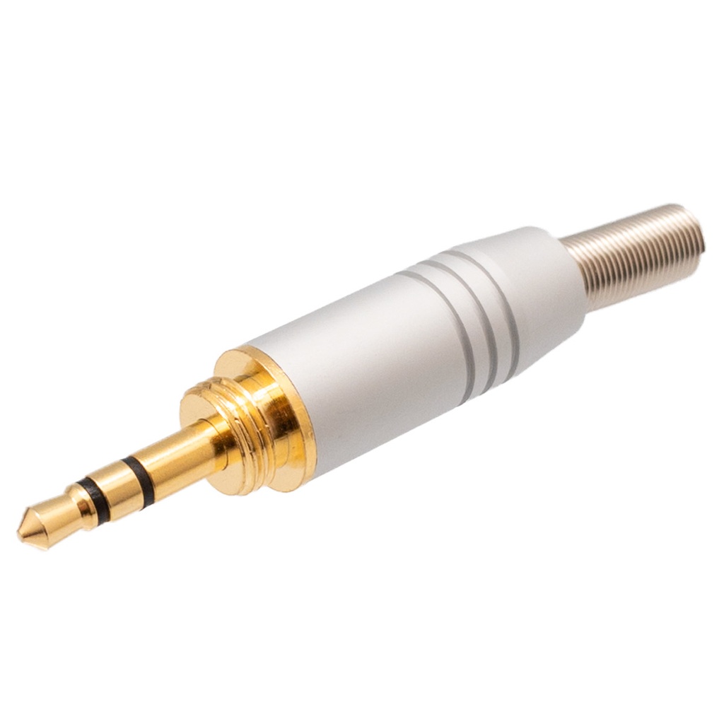 [1978NELG] Conector Jack 3.5mm de aluminio estéreo con rosca. Mod. 1978G