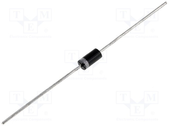 Diodo rectificador de barrera Schottky THT 40V 1A DO41. Mod. 1N5819