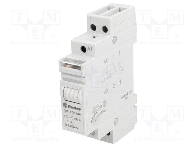 [202190244000TME] Relé biestable telerruptor NA 24VCC Finder. Mod. 20.21.9.024.4000