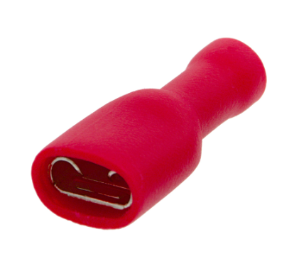 [2040147DAY] Terminal faston hembra 4.8mm complemente aislado rojo. Mod. 2040147