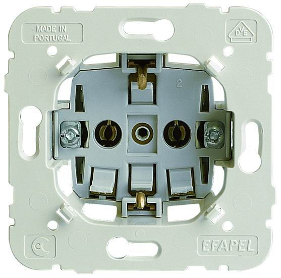 Base 2 tomas + TT schuko EFAPEL. Mod. 21131