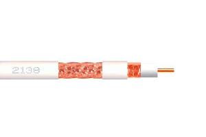 [2138TLV] Cable coaxial cobre-aluminio CXT blanco PVC