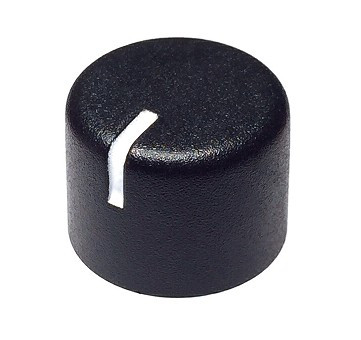 [2200201VDR] BOTON MANDO POTENCIOMETRO 20mm PARA EJE 6mm. Mod. 220/0201