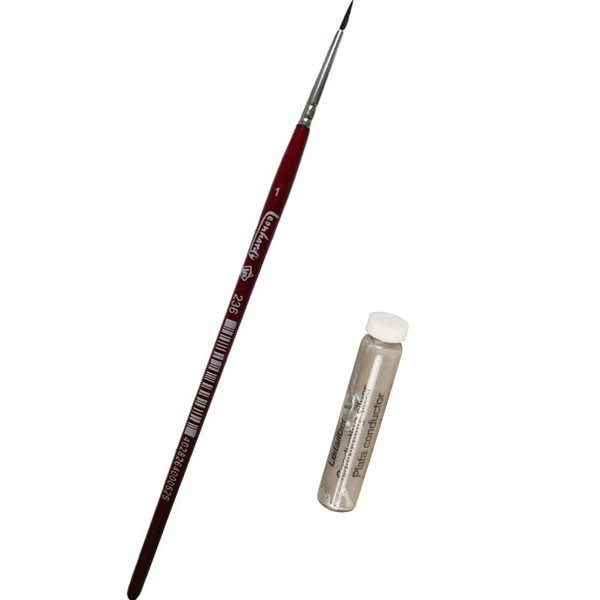 [22500DIS] Pintura conductora de plata 3gr con pincel. Mod. 22500