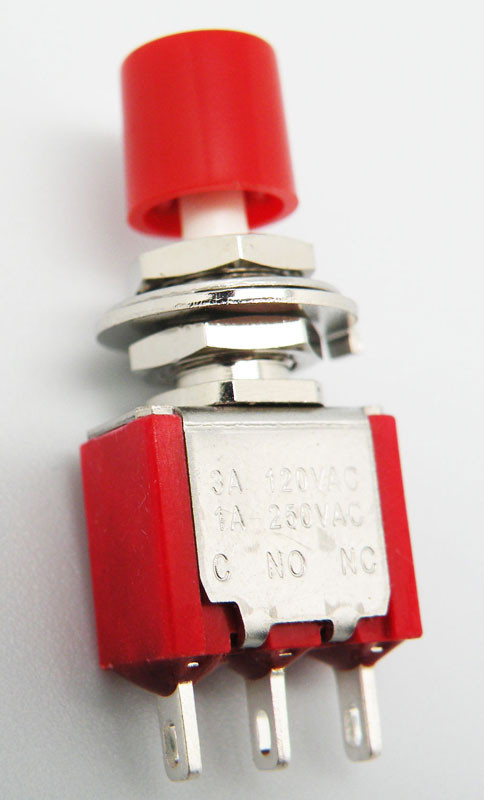 [2260ELG] PULSADOR MINI 3P. ON-MOMENTANEO, 120V. 5A (250V. 2A)