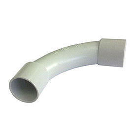 Manguito unión curvado 90 PVC M25 gris. CSR25