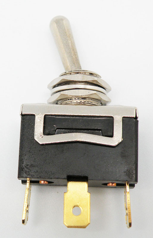 Interruptor 3 patillas 3 pociones con retorno (ON)- OFF-(ON) faston. Mod. 2468
