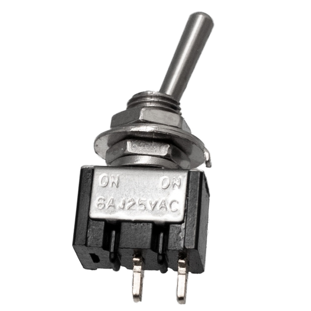 Interruptor palanca mini 2P.(SPST) ON-OFF 20V-5A(250V.2A). Mod. BR7000022