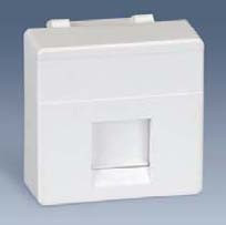 Tapa adaptador 1 conector RJ45 blanco simon 27. Mod 27087-35