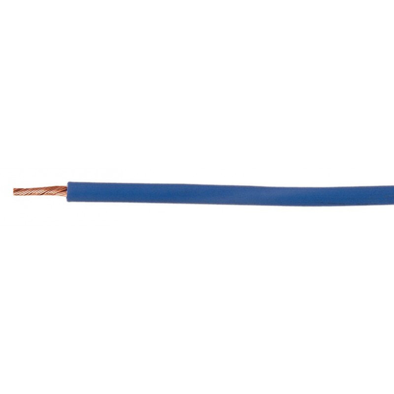 HILO DE LINEA FLEXIBLE LIBRE DE HALOGENOS 4 MM  AZUL. MOD. LH4AIBC