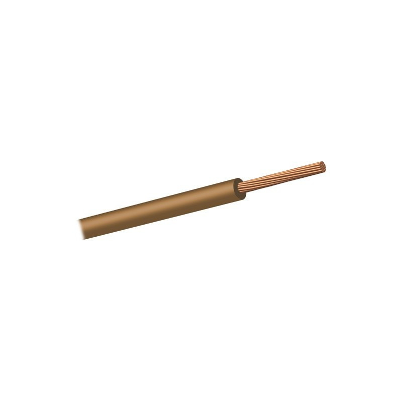 HILO DE LINEA FLEXIBLE LIBRE DE HALOGENOS 6MM MARRON. MOD. LH6MIBC