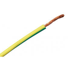 HILO DE LINEA FLEXIBLE LIBRE DE HALOGENOS 1X10MM AMARILLO VERDE. MOD. LH10AVIBC