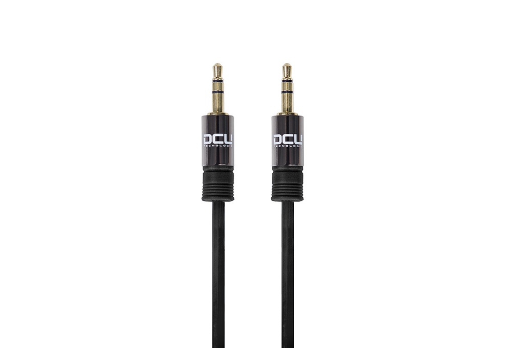 [30701045DCU] Conexión Jack 3.5 a JACK 3.5 Jack Macho-Macho de 1.5 metros negra. Mod. 30701045