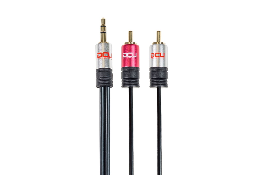 [30701220DCU] Conexión Jack 3.5 ST a 2RCA Macho 1m. Mod. 30701220