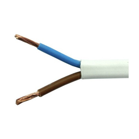 Manguera plana blanca 2x1.5mm2. Mod. MP2X1.5