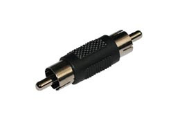 Conector adaptador Prolongador macho RCA. Mod. 0313