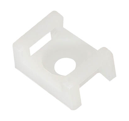 Portabrida base poliamida bridas 6.8mm blanco. Mod. 500025008