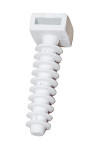 Taco para brida M8 blanco. Mod. BRT9843
