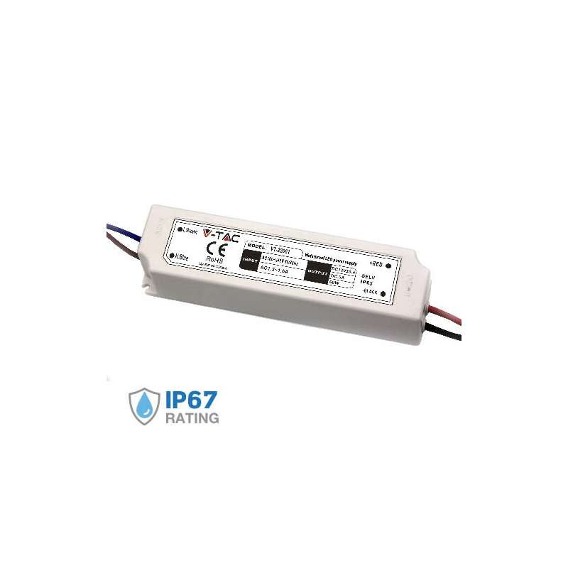 Fuente de alimentación profesional 60W 12V 5A IP67. Mod. 3234