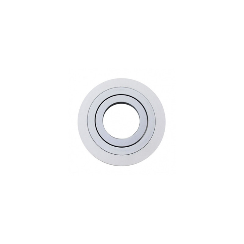 [325BLLED] ARO EMPOTRABLE ALUMINIO RAYADO BLANCO BASCULANTE REDONDO. MOD. 325BL