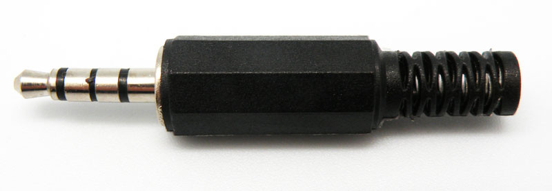 [3373ELG] Conector aereo 3.5mm MACHO - 4 CONTACTOS