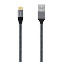 Cable USB 3.1 10Gbps con conector tipo USB-C aluminio 1 metro. Mod. QCHPRA2
