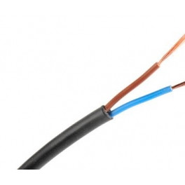 Mangue flexible 2x2.5mm2 0.6/1kV negra. Mod. MN2X2.5