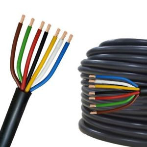 Manguera negra 7x1mm2 flexible colores - POR METROS. Mod. MN7x1