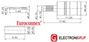 Conector SMB MACHO CRIMPAR DORADO RG-174U. Mod. 3561