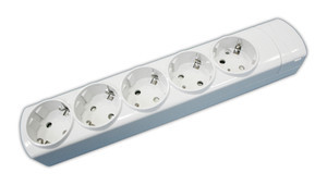 Base múltiple de 5 tomas sin cable. Mod 36.126/SC