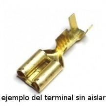 [2040192] Terminal faston hembra 6.3mm sin aislar 1 a 2.5mm2. Mod. 109056