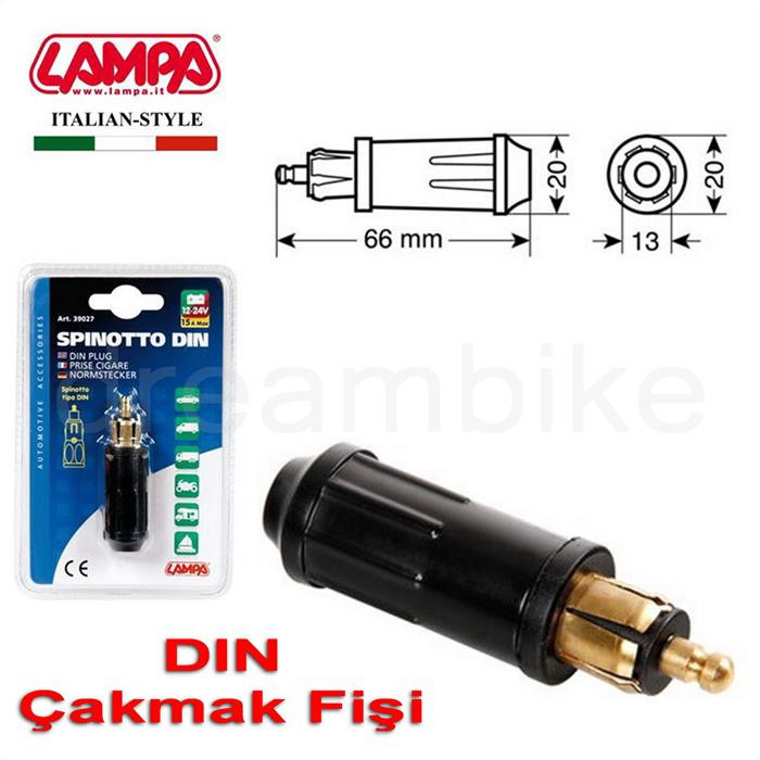 [39027FAS] CONECTOR DIN MECHERO CAMION 12/24 15 AMPERIOS