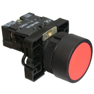 [3SA5BA42] Pulsador retorno rojo 22mm 1xNO plástico Sassin. Mod. 3SA5-BA42