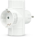 Adaptador ladrón Triple 3 tomas de enchufes. Mod. 430001C